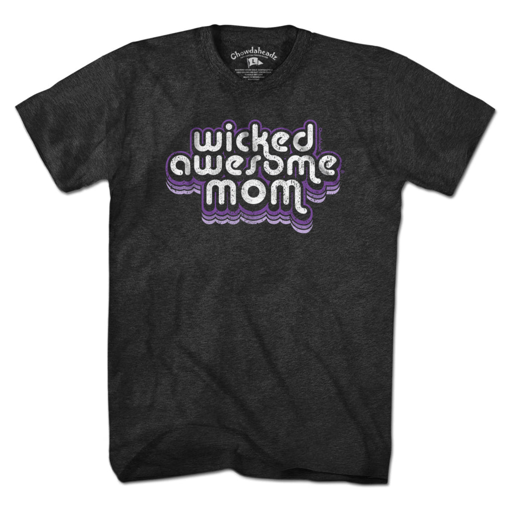 Wicked Awesome Mom Retro T-Shirt product image 8