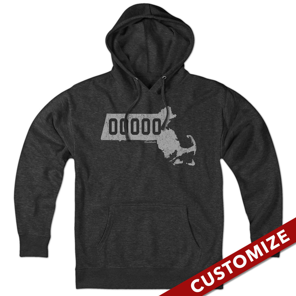 Custom Massachusetts Zip Code Hoodie product image 1