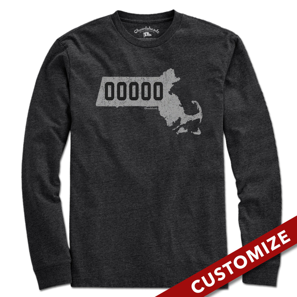 Custom Massachusetts Zip Code T-Shirt product image 3