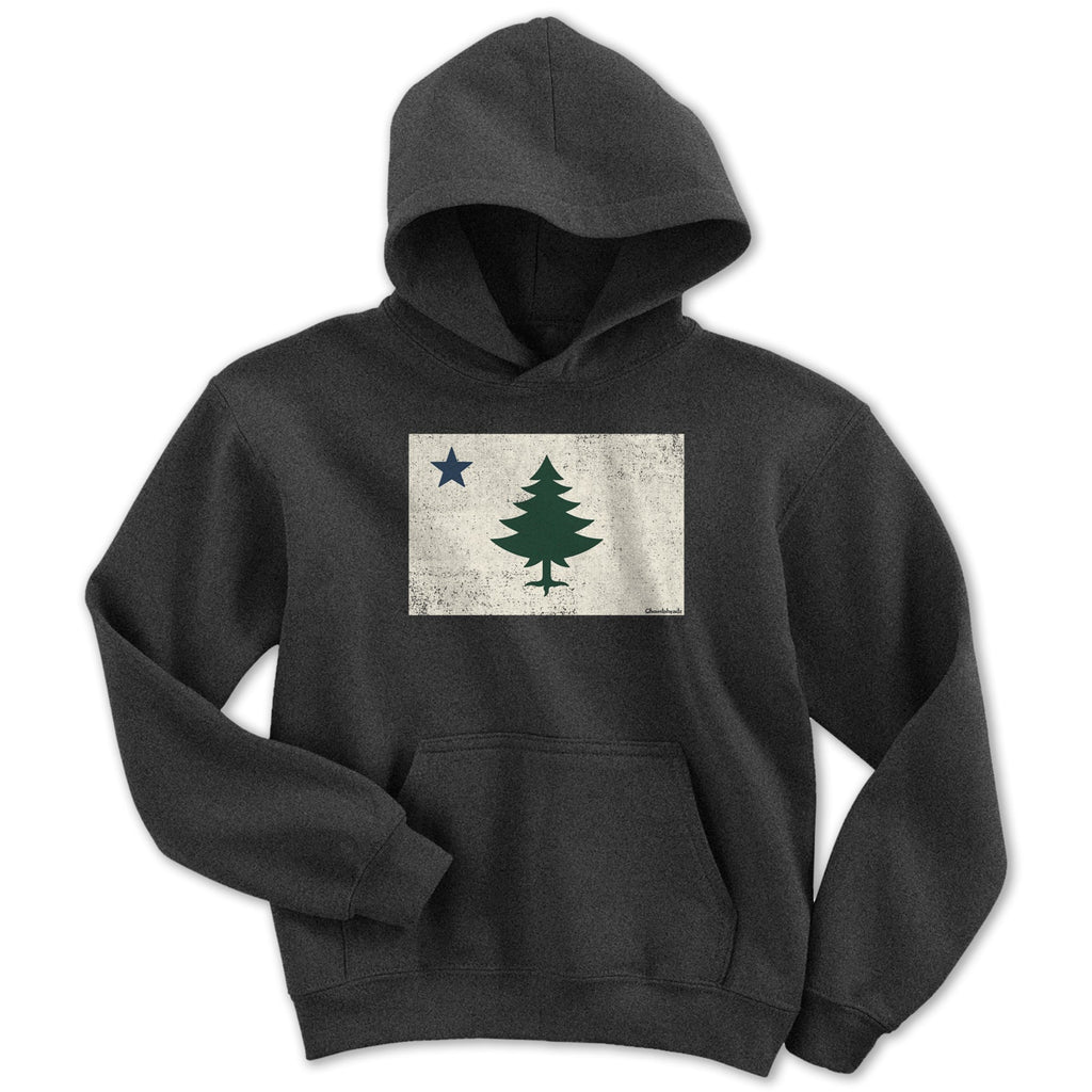 Vintage Maine Flag Youth Hoodie product image 3