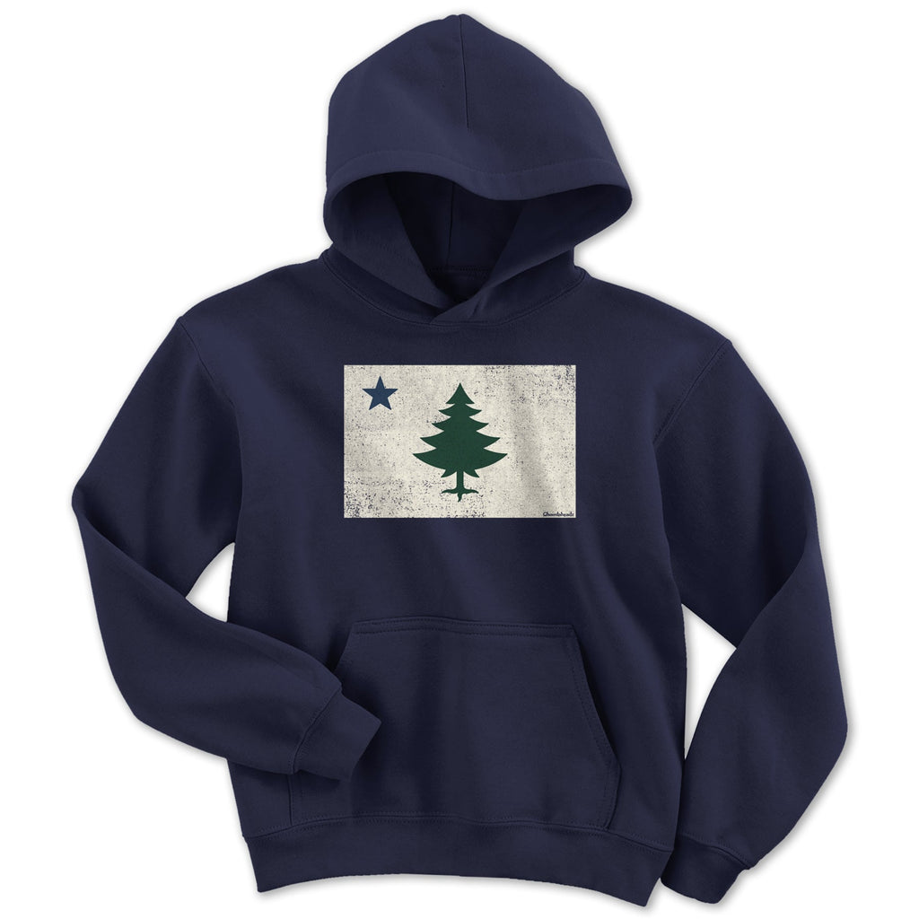 Vintage Maine Flag Youth Hoodie product image 5