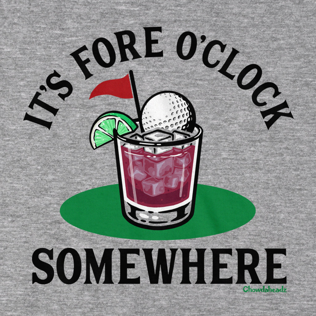 It's Fore O' Clock Somewhere Golf Cocktail T-Shirt product image 2