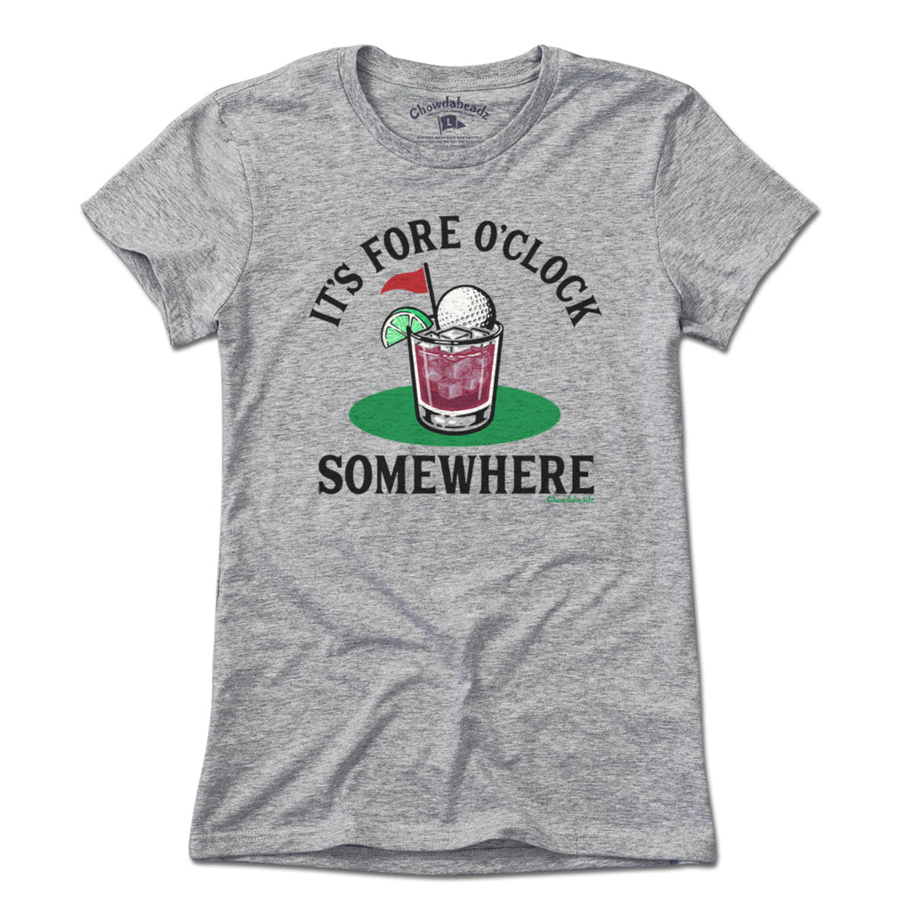 It's Fore O' Clock Somewhere Golf Cocktail T-Shirt product image 4