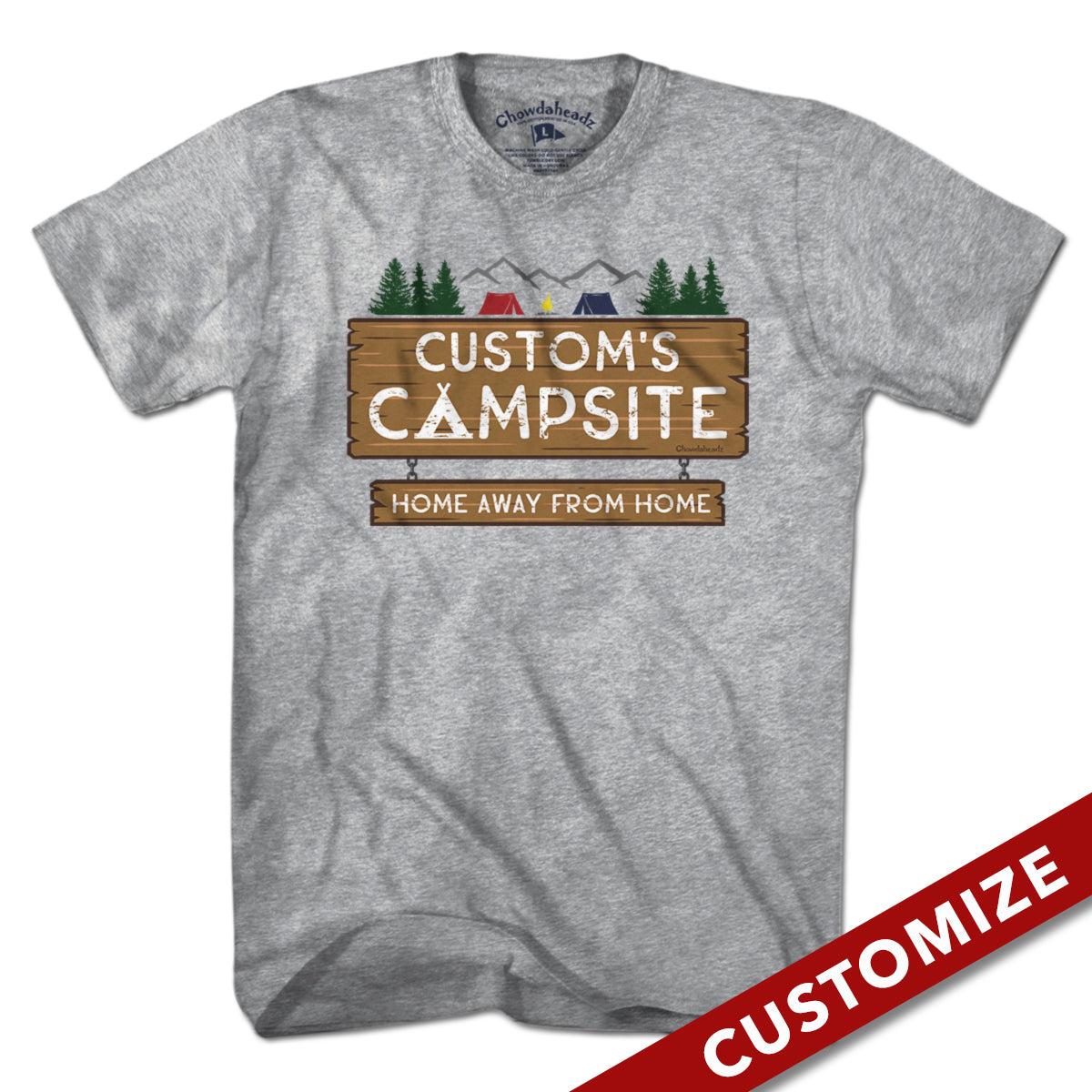 Custom Name's Campsite Sign T-Shirt product image 1
