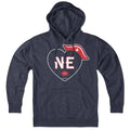 New England Football Heart Hoodie product image 1
