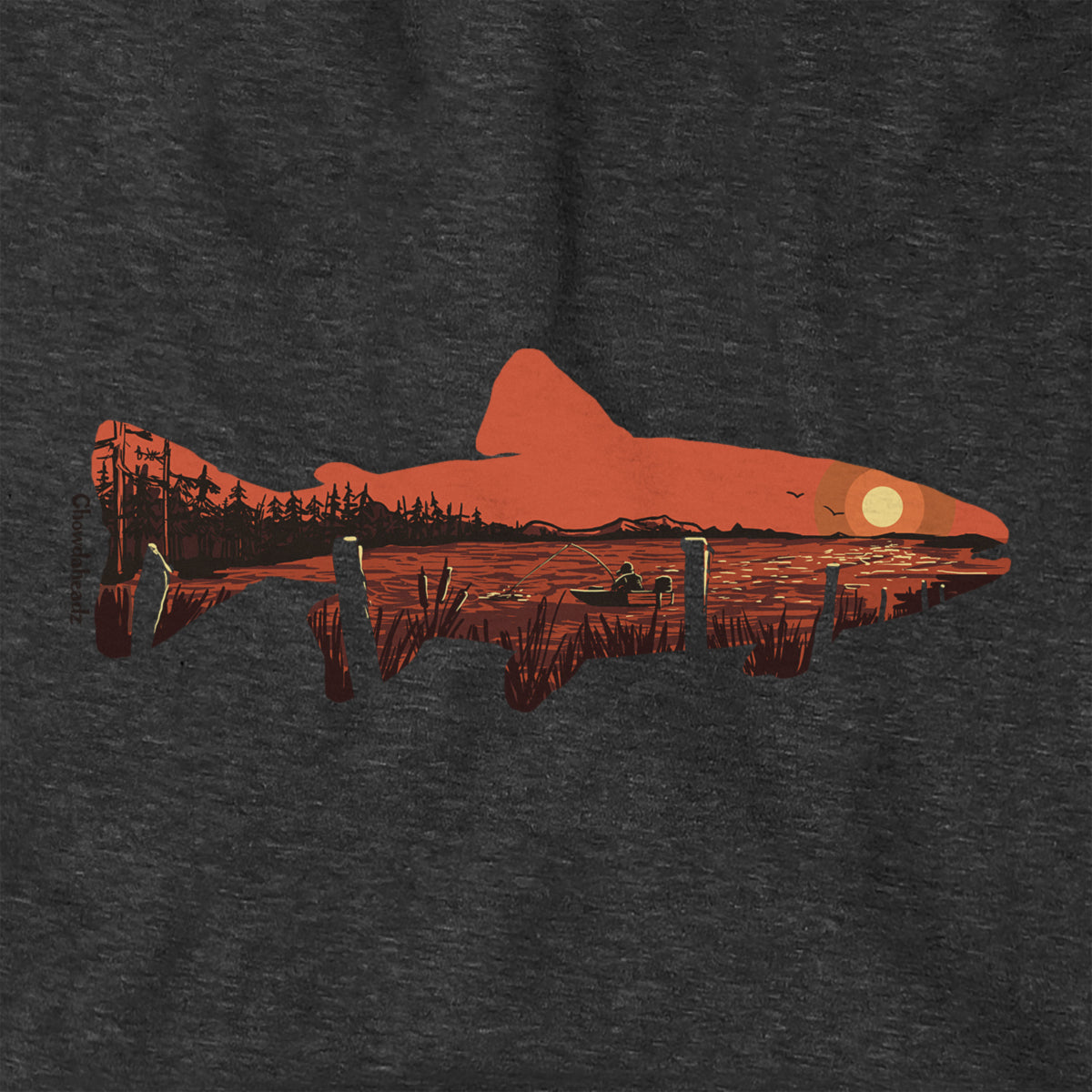 Sunset Trout Hoodie product image 2
