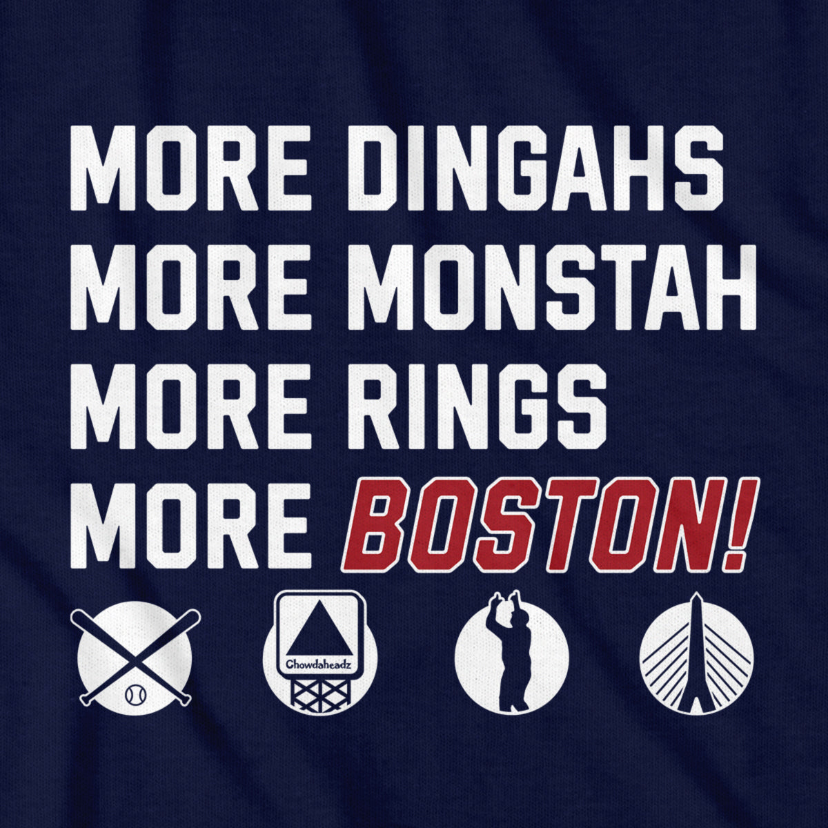 More Boston Baseball Icons T-Shirt product image 4