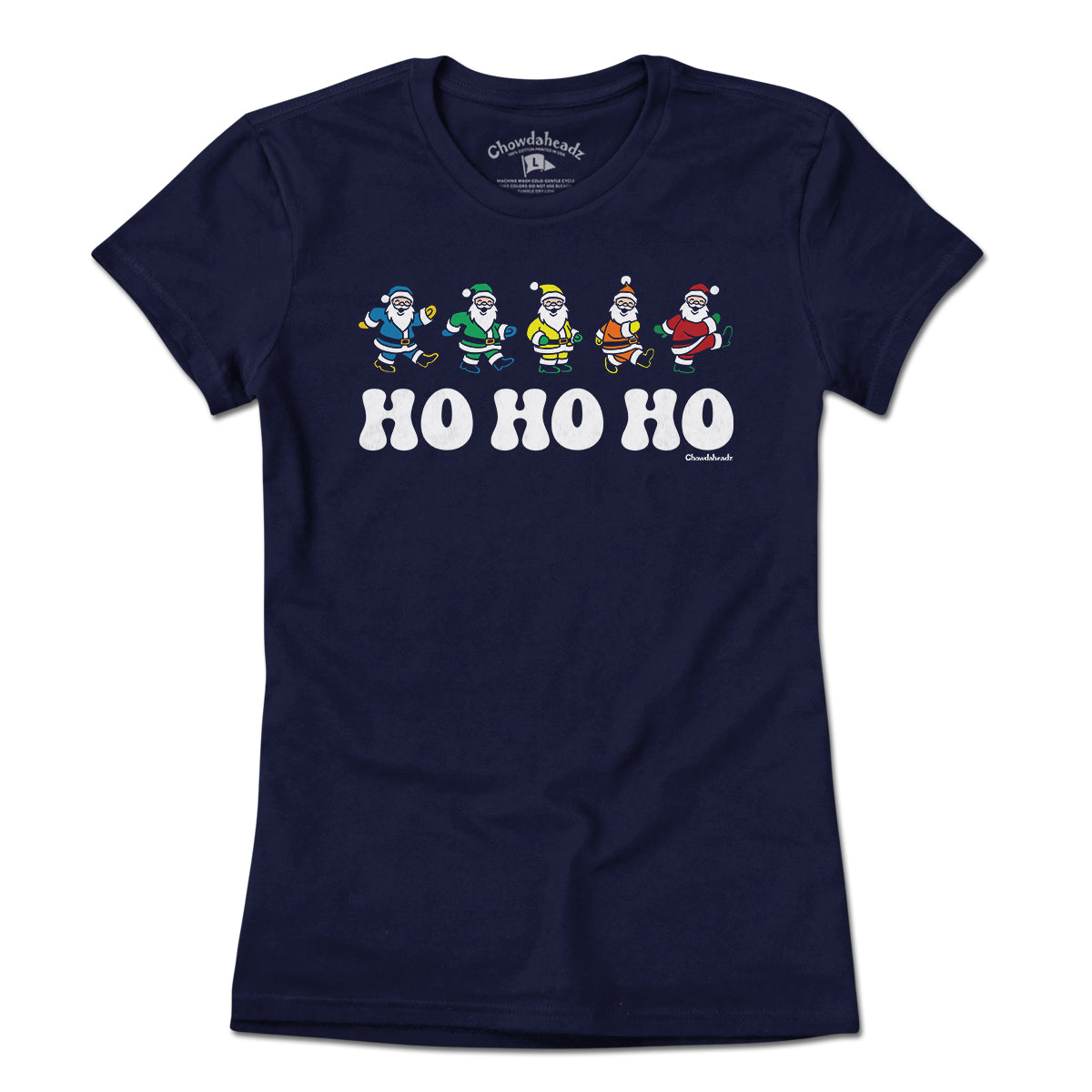 Ho Ho Ho Dancing Santas T-Shirt product image 4