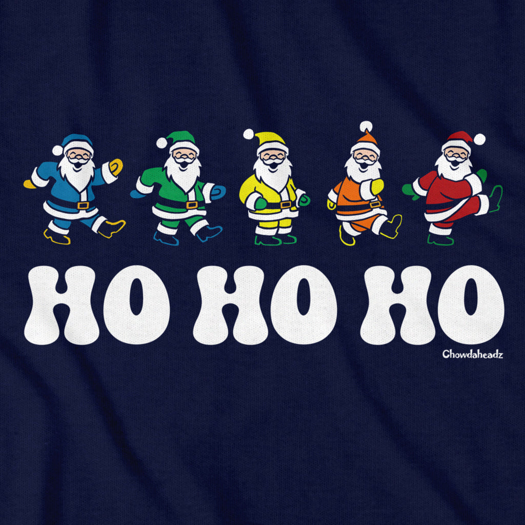 Ho Ho Ho Dancing Santas T-Shirt product image 2