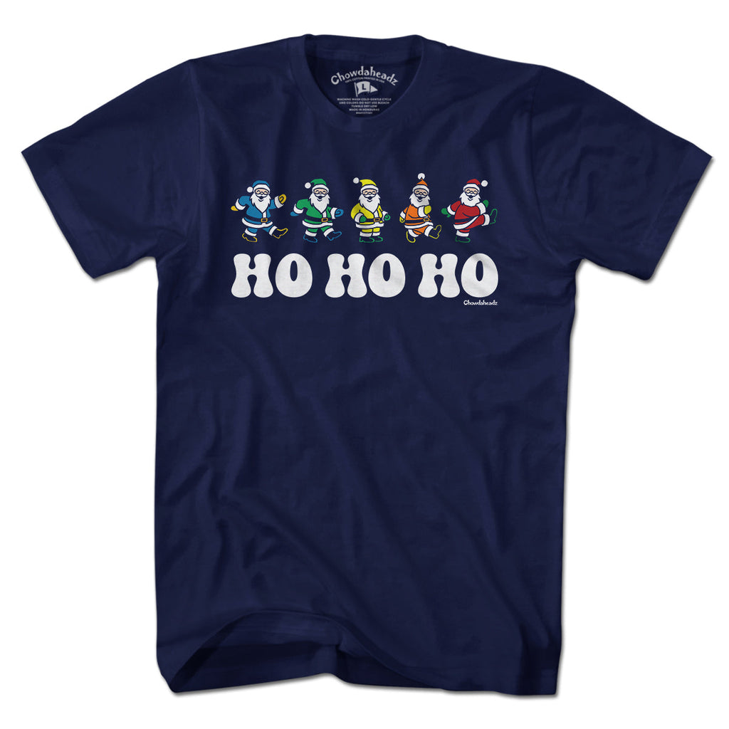 Ho Ho Ho Dancing Santas T-Shirt product image 1