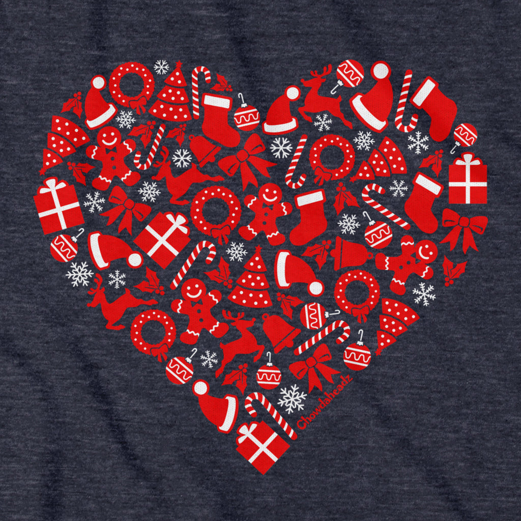 Christmas Icons Heart T-Shirt product image 13