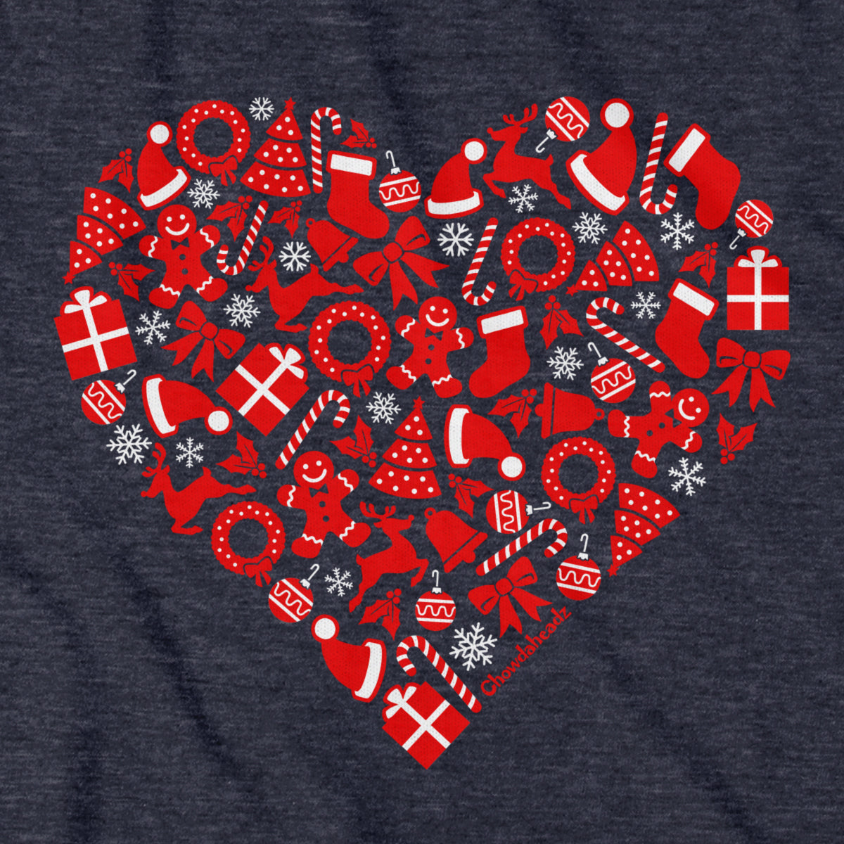 Christmas Icons Heart T-Shirt product image 13