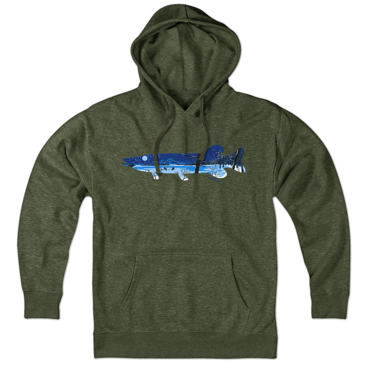 Pike Ice Fishing Hoodie product image 7
