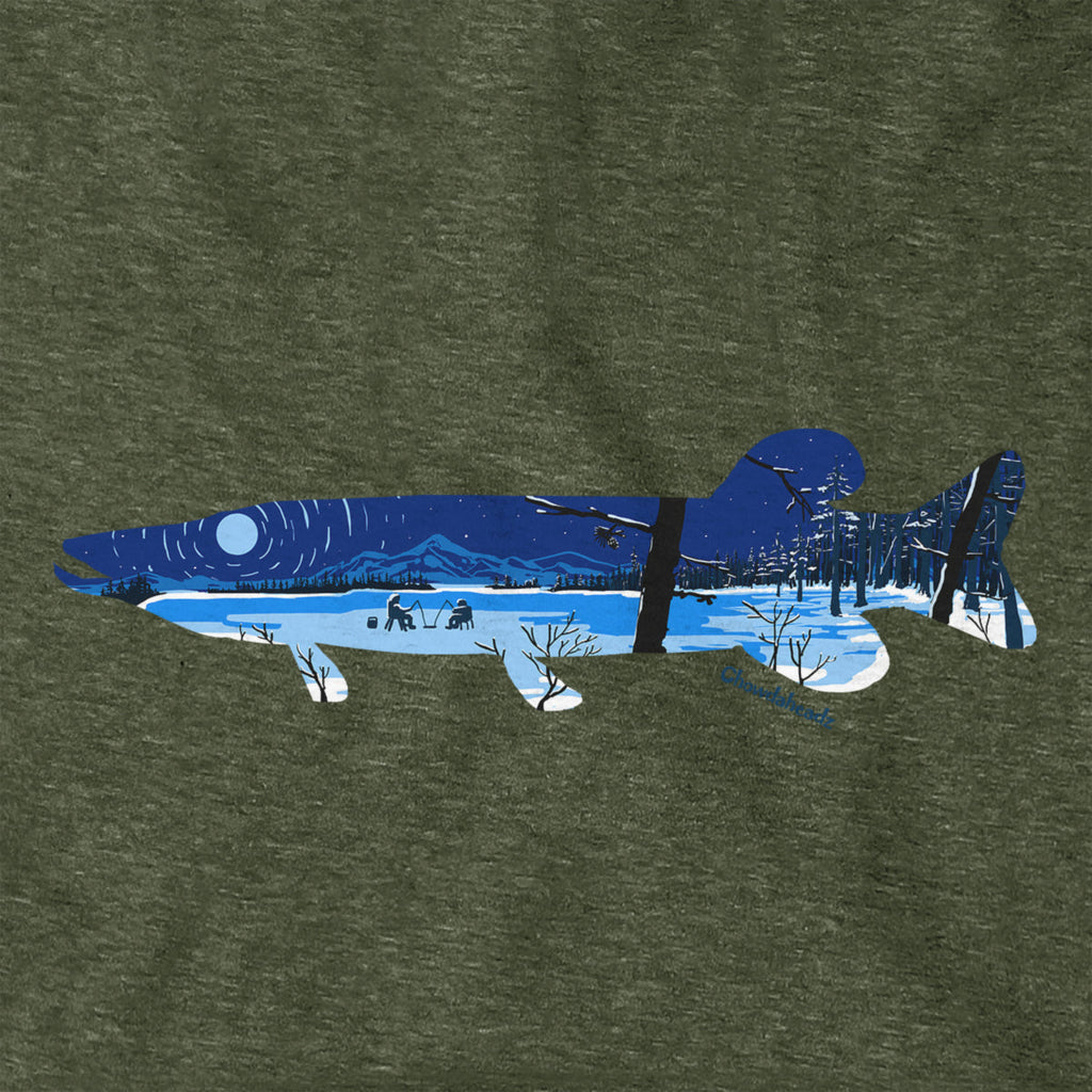 Pike Ice Fishing Hoodie product image 8