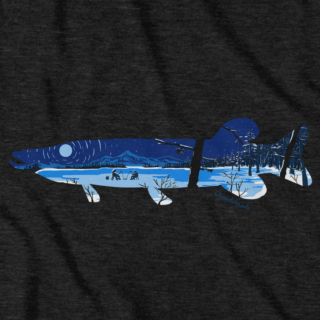 Pike Ice Fishing T-Shirt product image 5