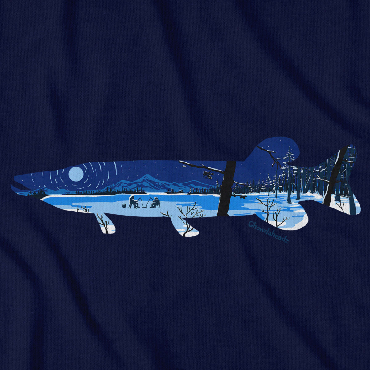 Pike Ice Fishing T-Shirt product image 2