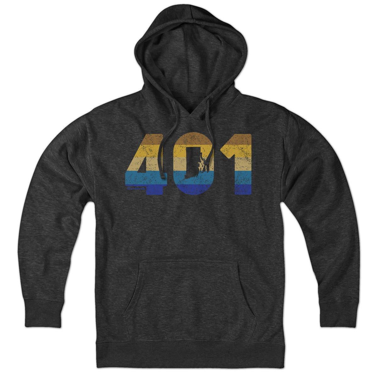 Rhode Island Retro Area Code Hoodie product image 1