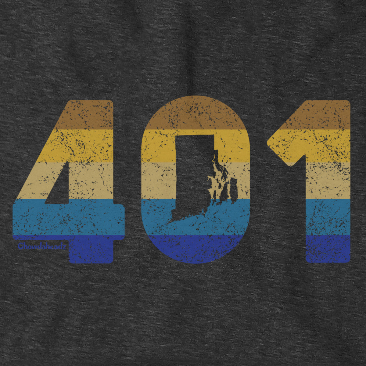 Rhode Island Retro Area Code Hoodie product image 2