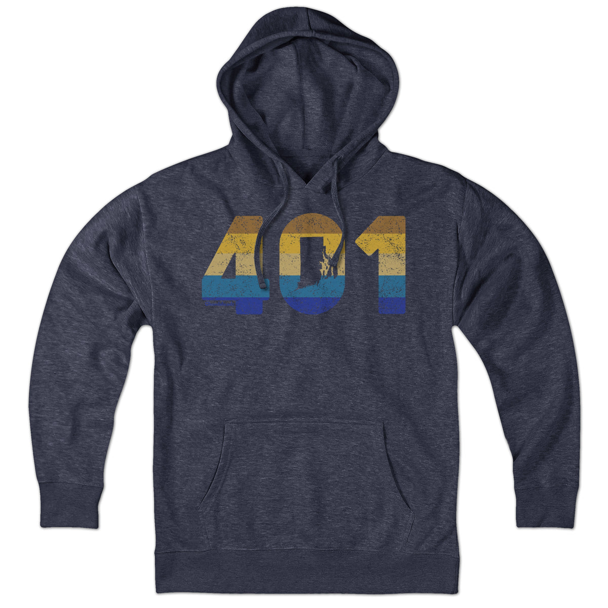 Rhode Island Retro Area Code Hoodie product image 3