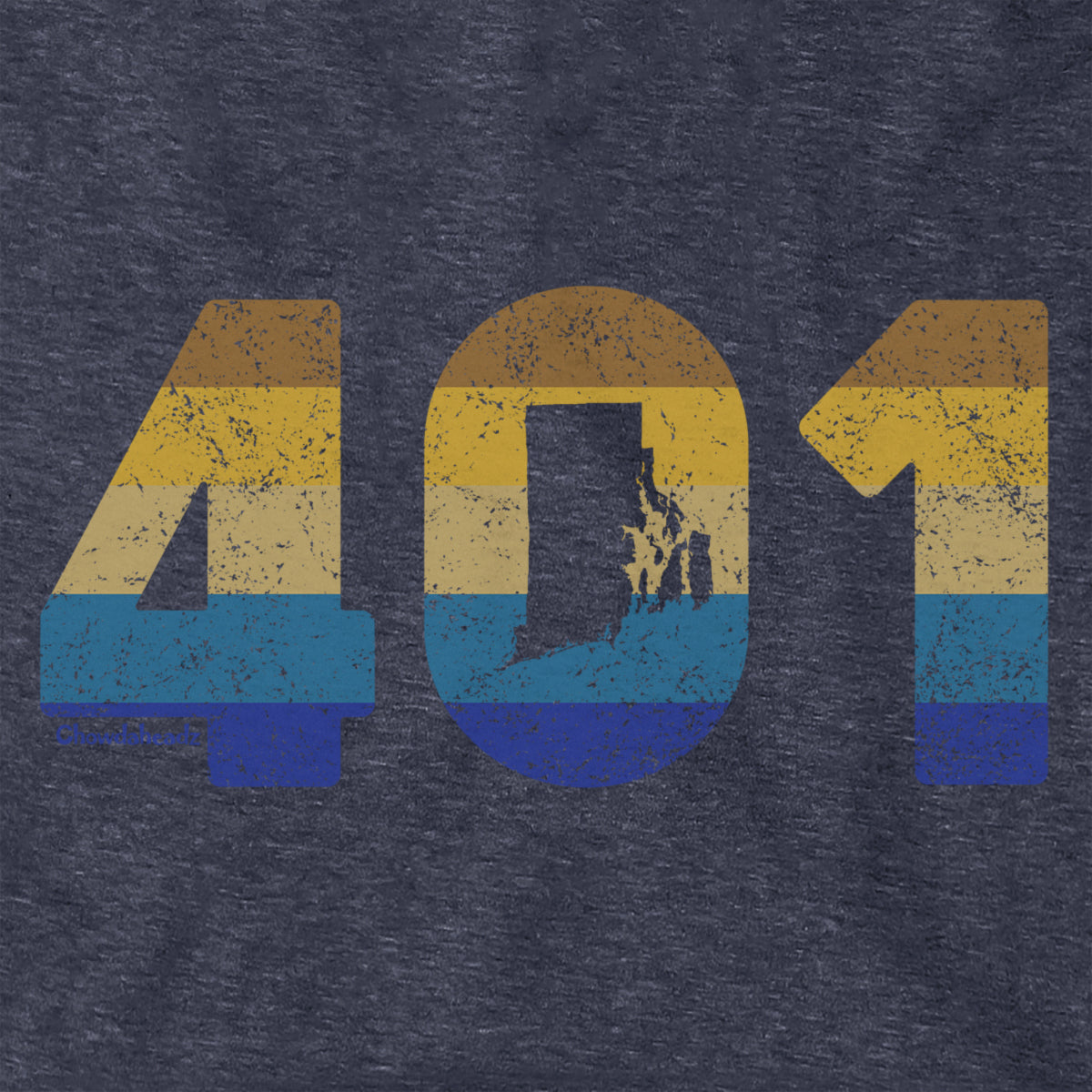 Rhode Island Retro Area Code Hoodie product image 4