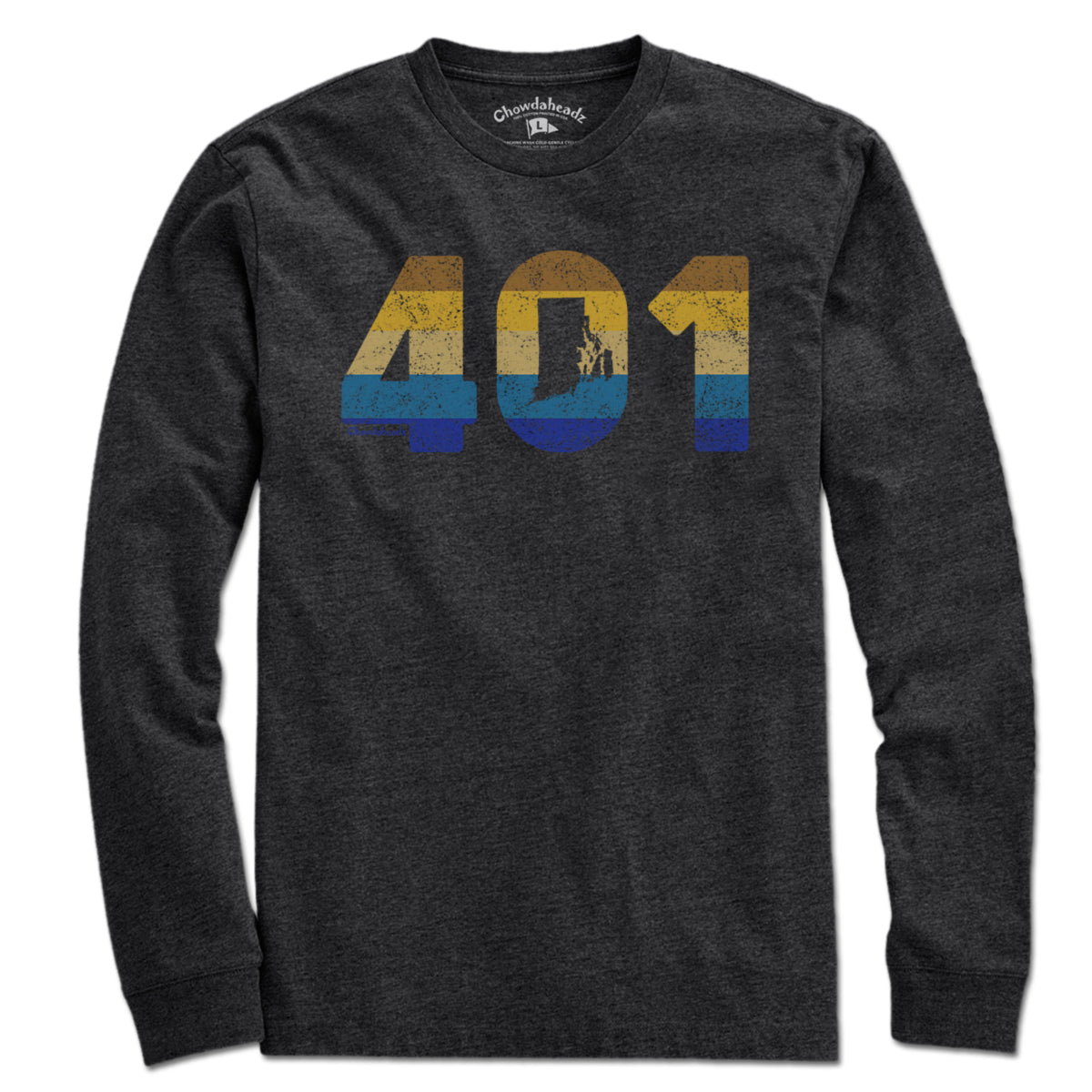 Rhode Island Retro Area Code T-Shirt product image 3