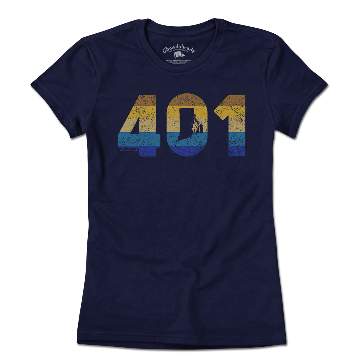 Rhode Island Retro Area Code T-Shirt product image 8