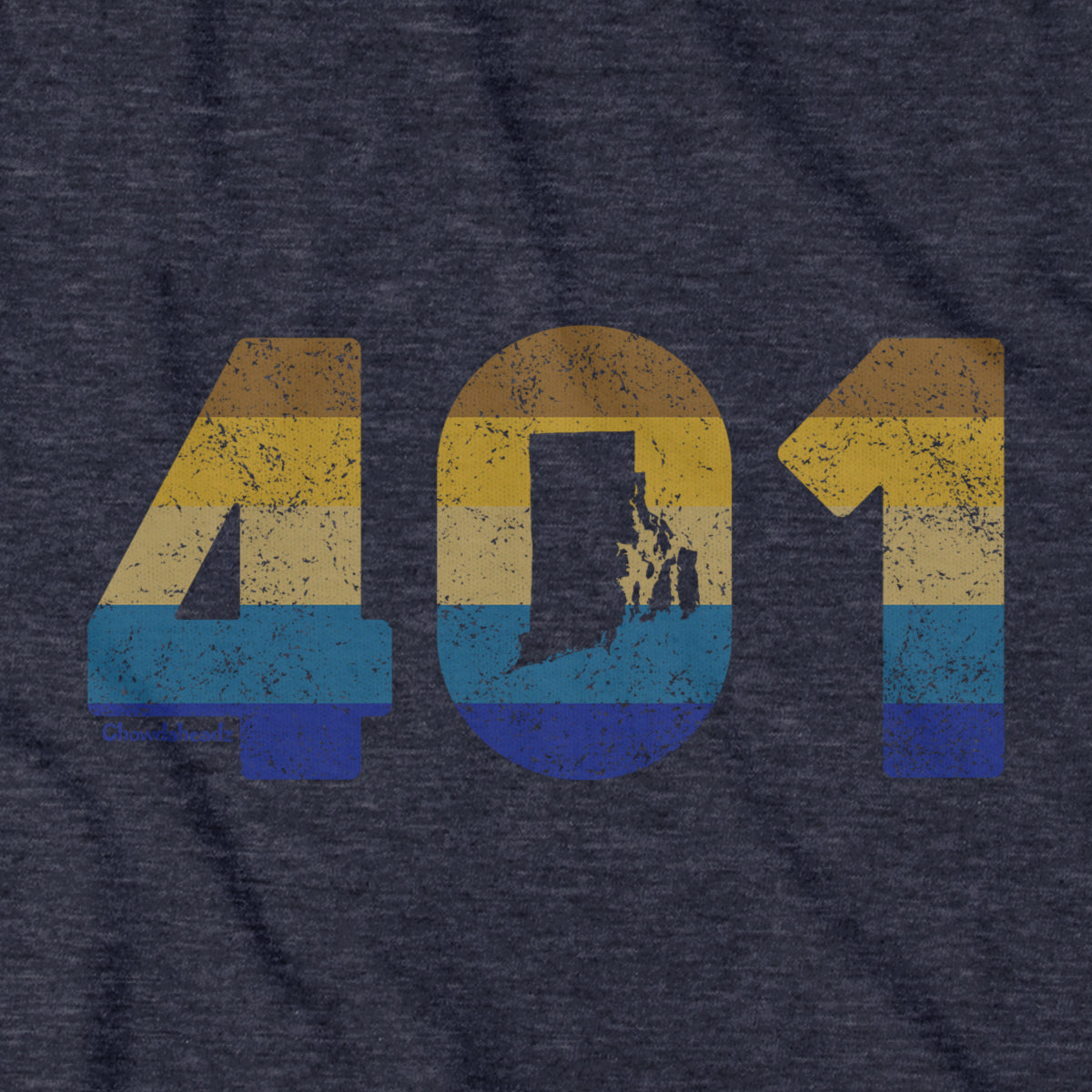 Rhode Island Retro Area Code T-Shirt product image 10