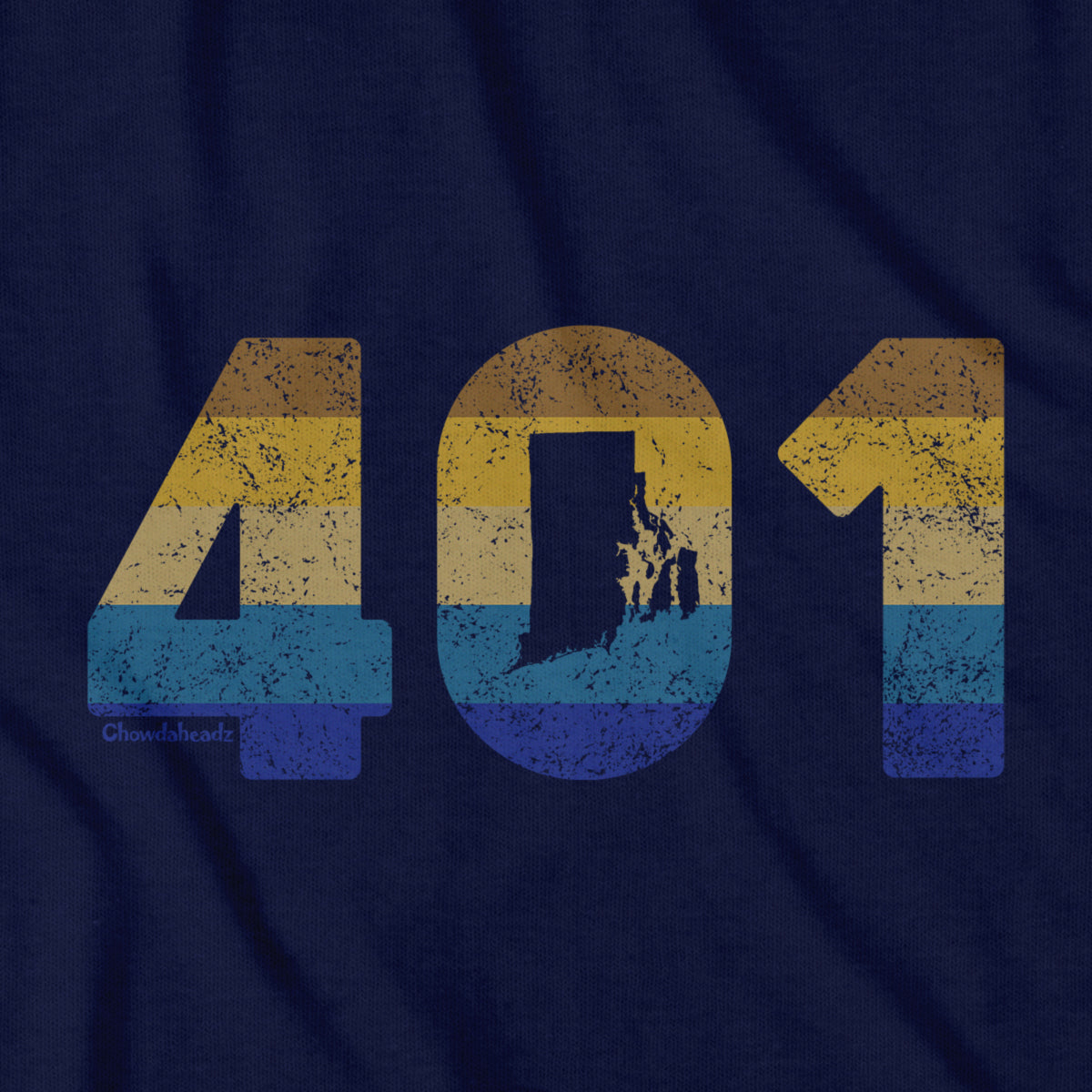 Rhode Island Retro Area Code T-Shirt product image 6