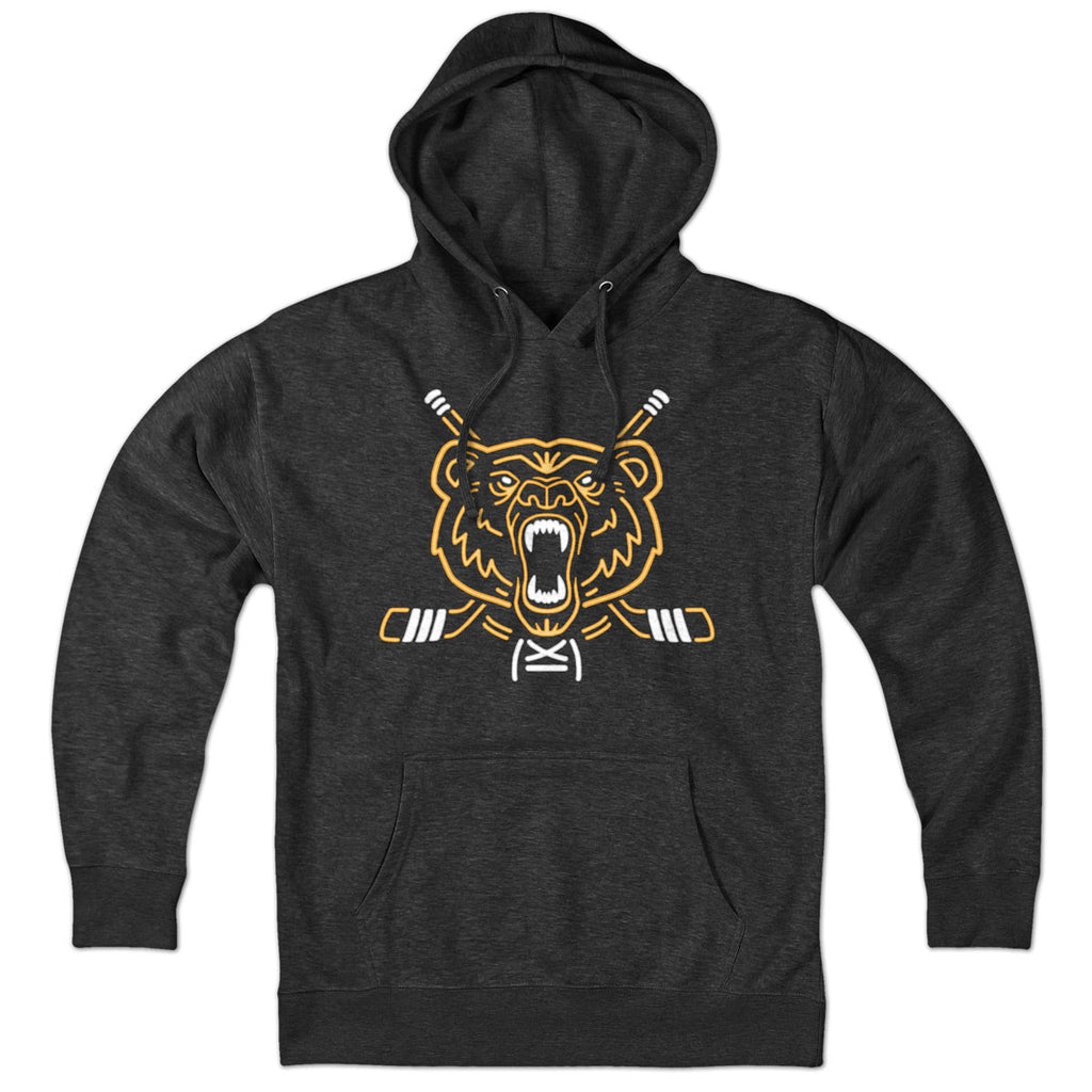 Neon Boston Hockey Bear Hoodie product image 1