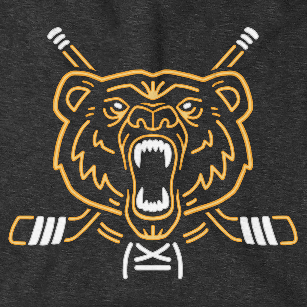 Neon Boston Hockey Bear Hoodie product image 2