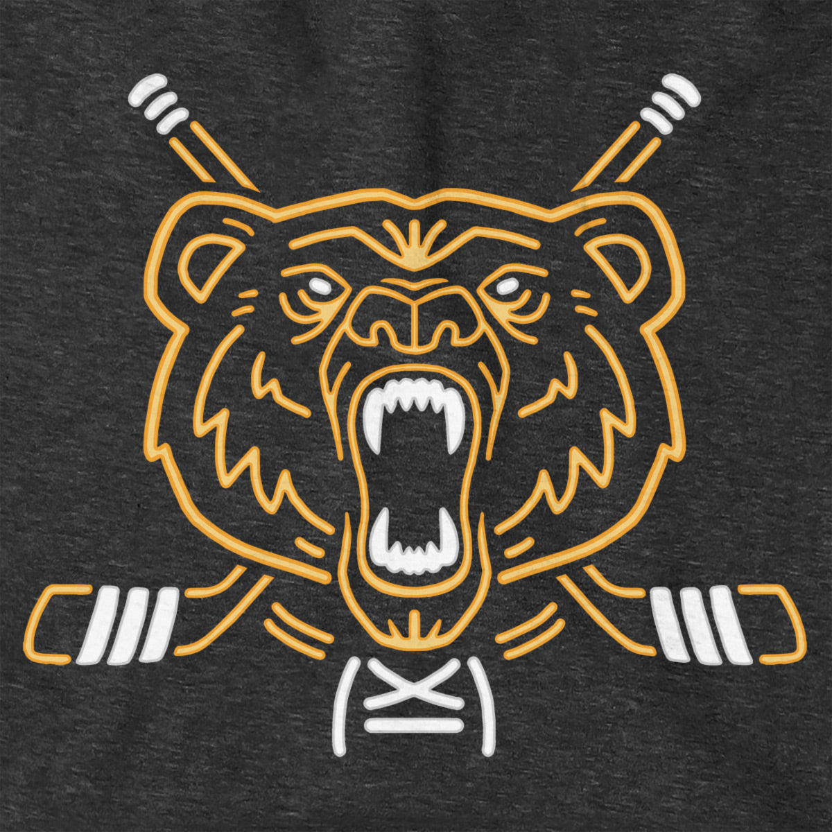 Neon Boston Hockey Bear Hoodie product image 2