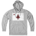 Buffalo Plaid Maine Flag Hoodie product image 1