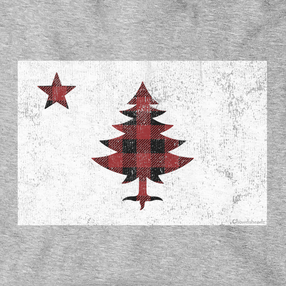 Buffalo Plaid Maine Flag Hoodie product image 2