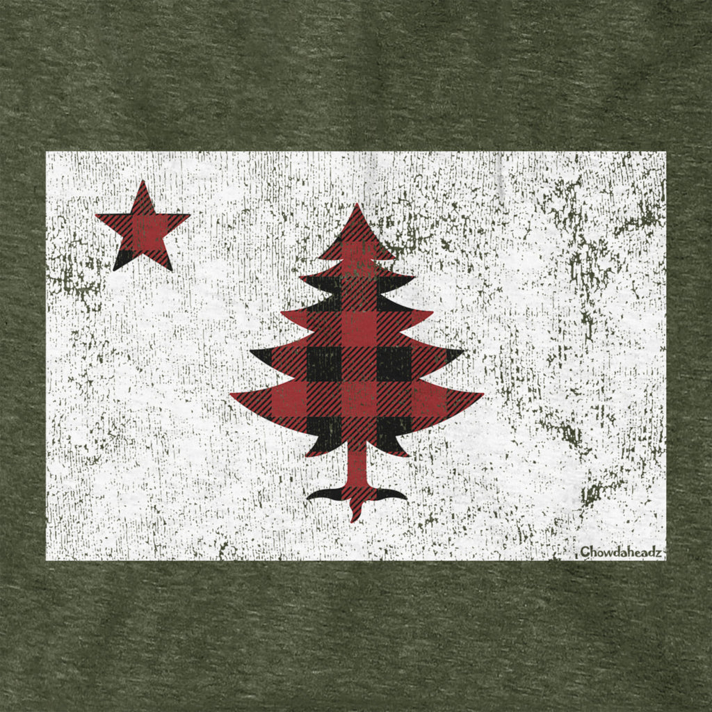 Buffalo Plaid Maine Flag Hoodie product image 4