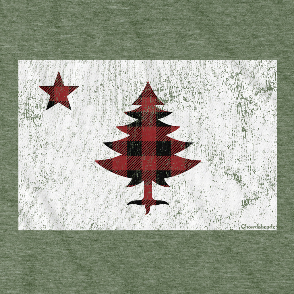 Buffalo Plaid Maine Flag T-Shirt product image 4