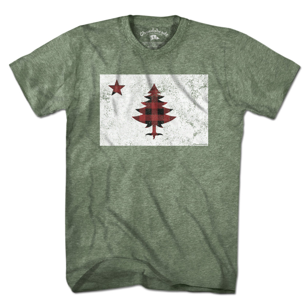 Buffalo Plaid Maine Flag T-Shirt product image 3