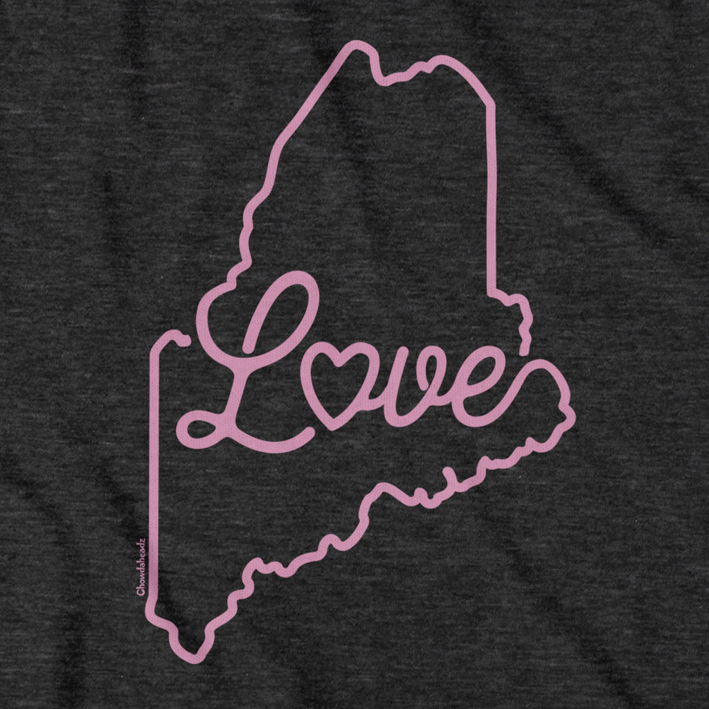 Love Maine Script T-Shirt product image 4