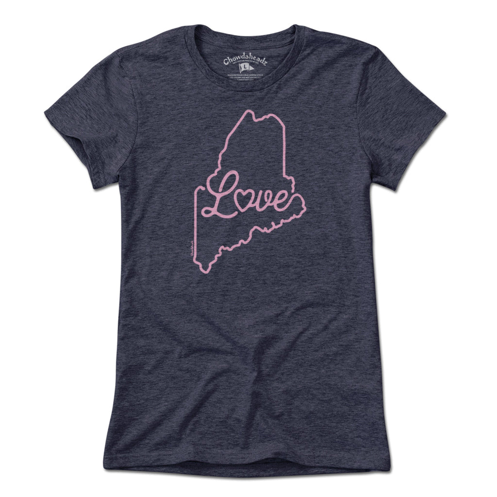 Love Maine Script T-Shirt product image 1