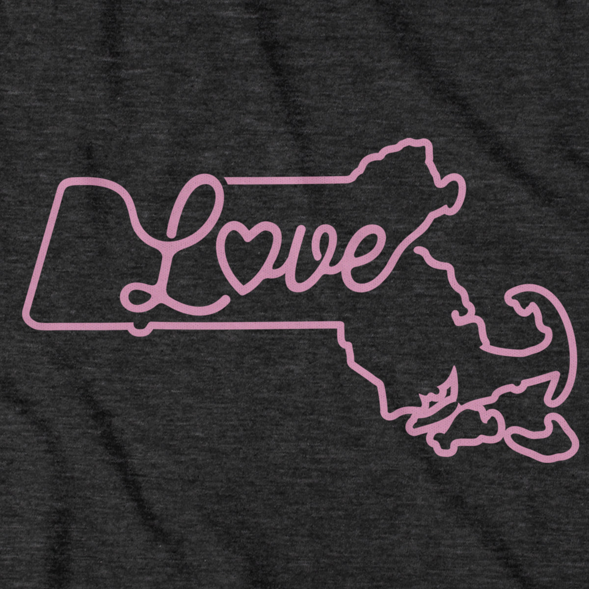Love Massachusetts Script T-Shirt product image 4