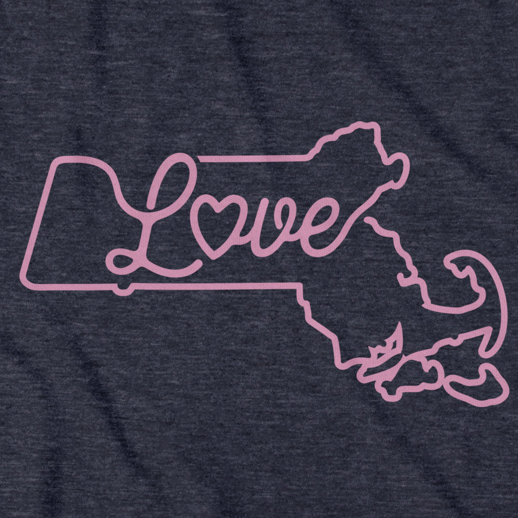 Love Massachusetts Script T-Shirt product image 3