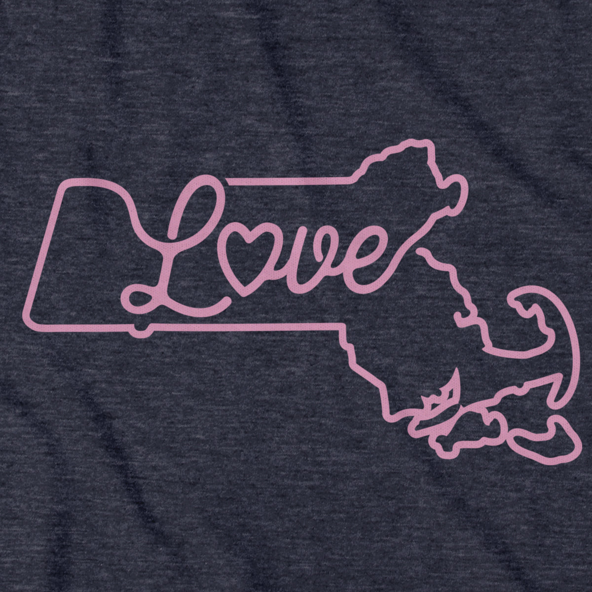 Love Massachusetts Script T-Shirt product image 3