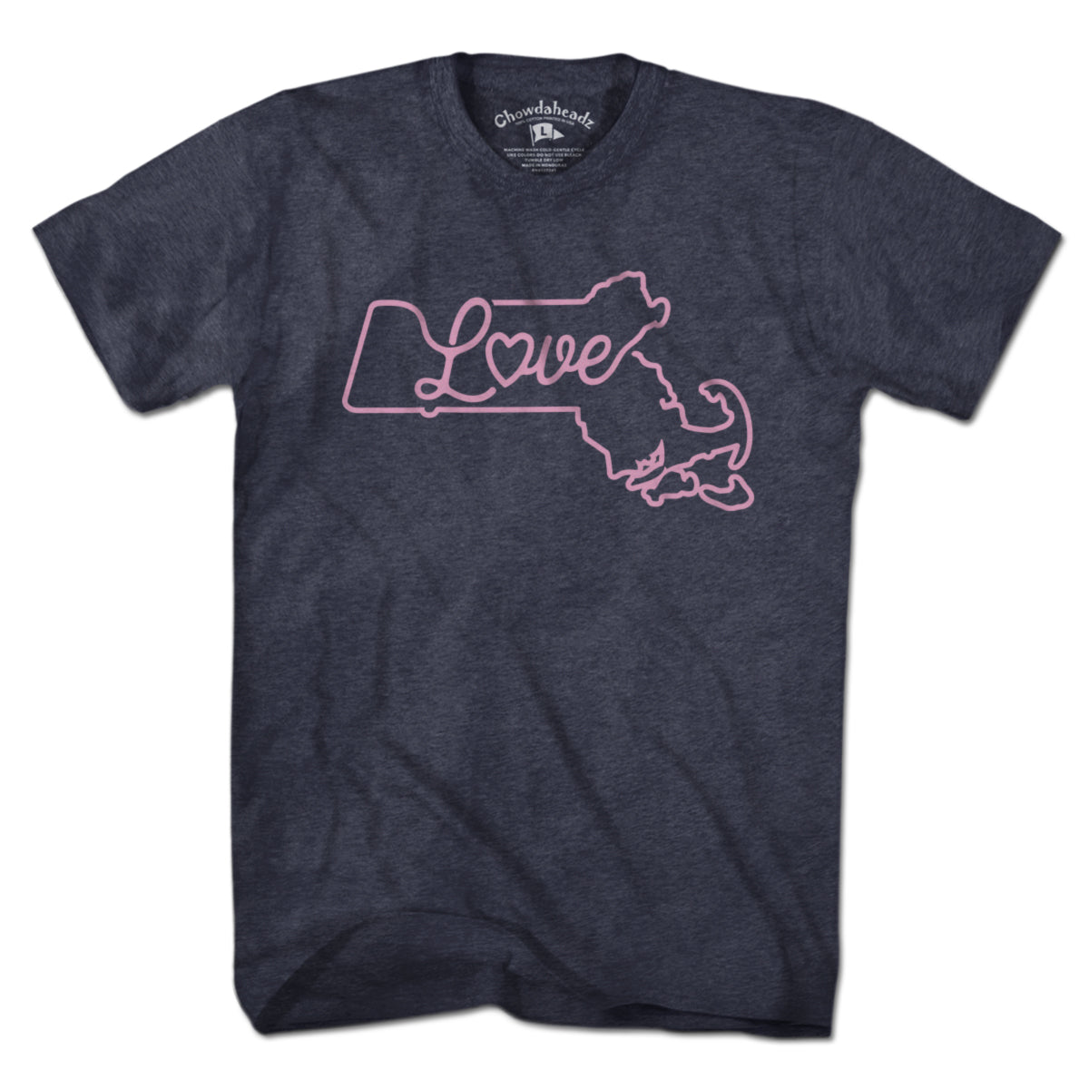 Love Massachusetts Script T-Shirt product image 5