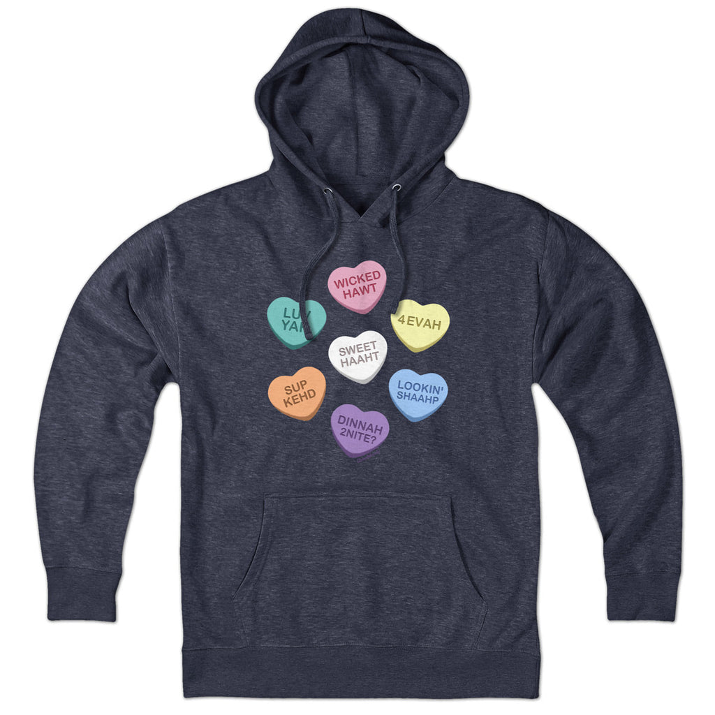 Boston Accent Candy Hearts Hoodie product image 1