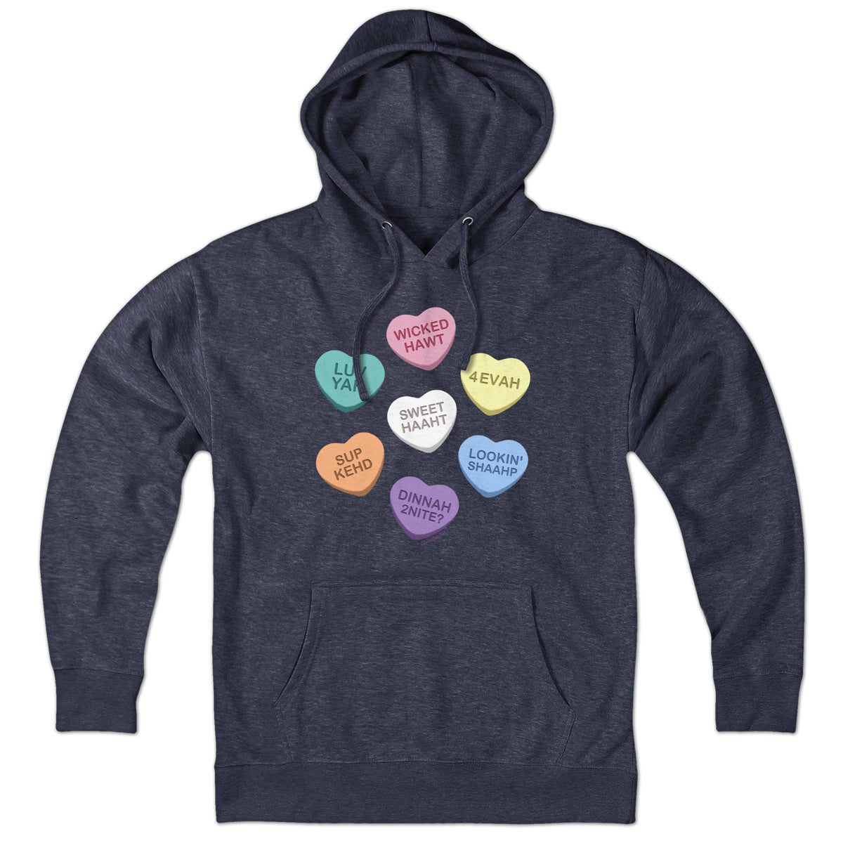 Boston Accent Candy Hearts Hoodie product image 1