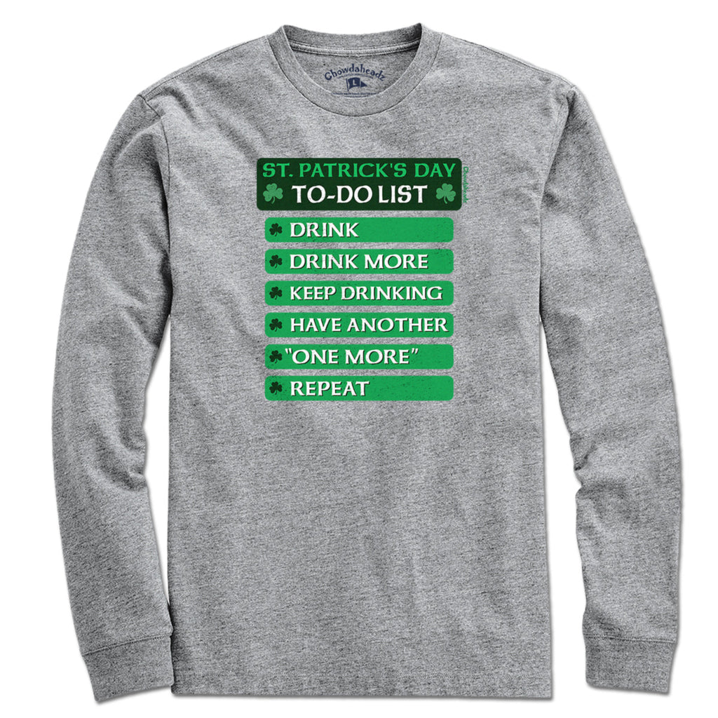 St. Patrick's Day To-Do List T-Shirt product image 3