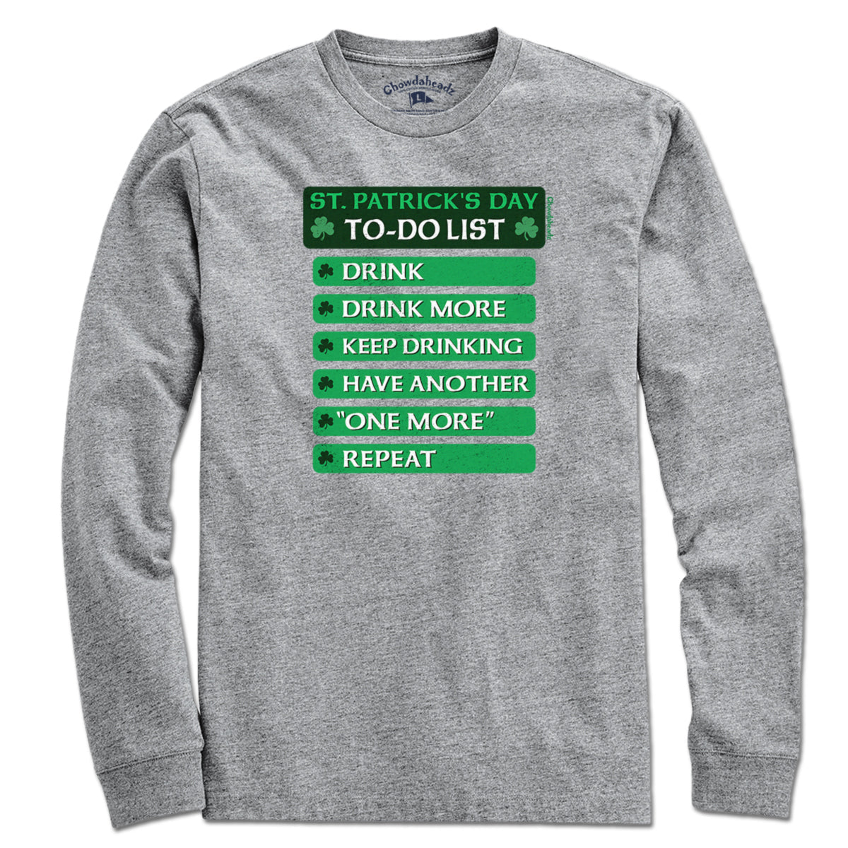St. Patrick's Day To-Do List T-Shirt product image 3