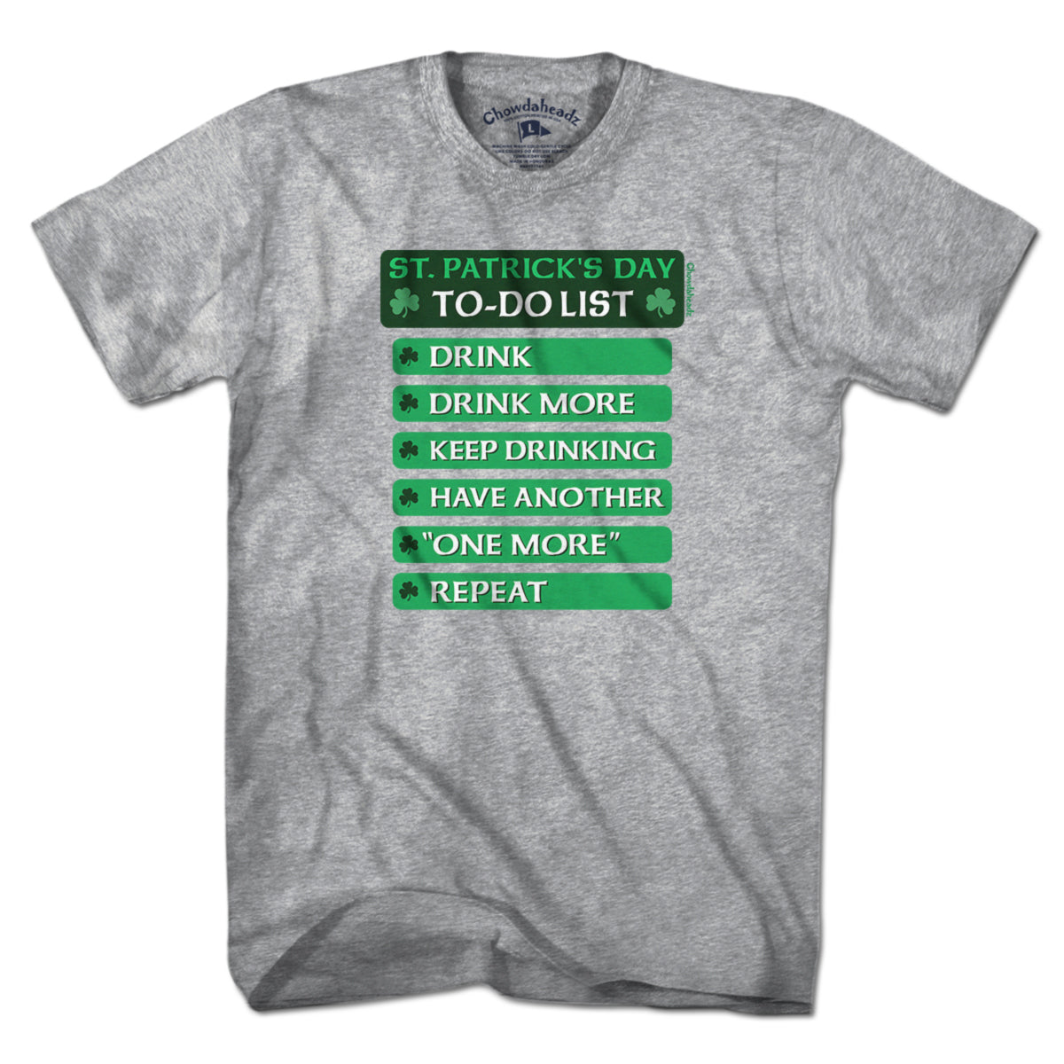 St. Patrick's Day To-Do List T-Shirt product image 1