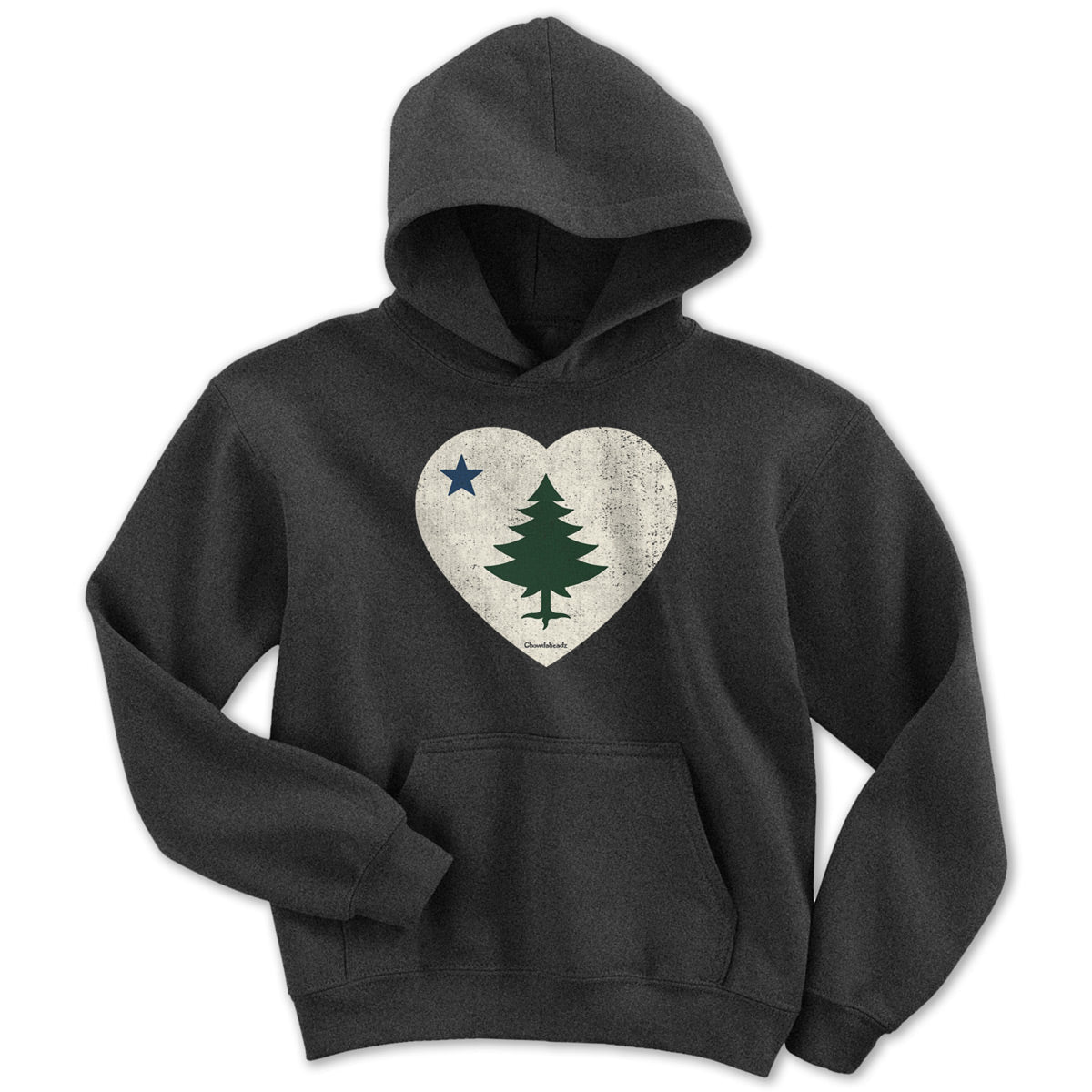 Vintage Maine Heart Youth Hoodie product image 3