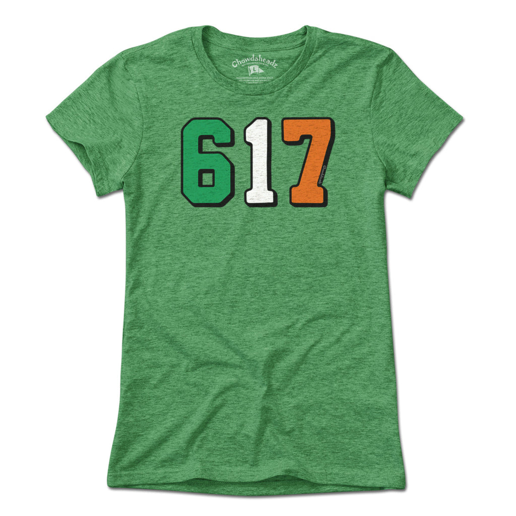 Boston 617 Irish Flag T-Shirt product image 7