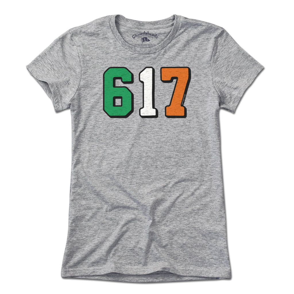 Boston 617 Irish Flag T-Shirt product image 4